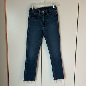 Gap High Rise Cigarette Straight Jeans